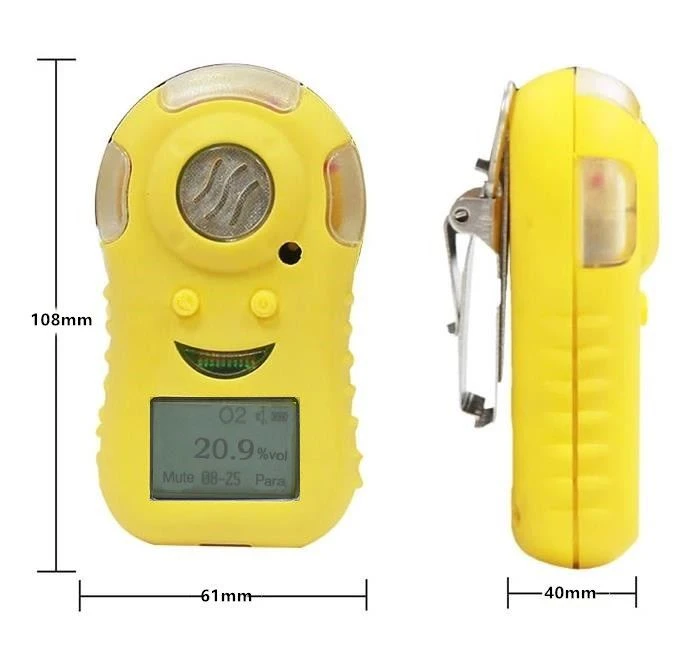 Portable Charging LCD Display O2 Gas Detector